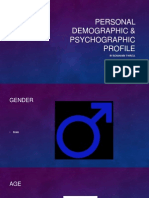 personal demographic  psychographic profile