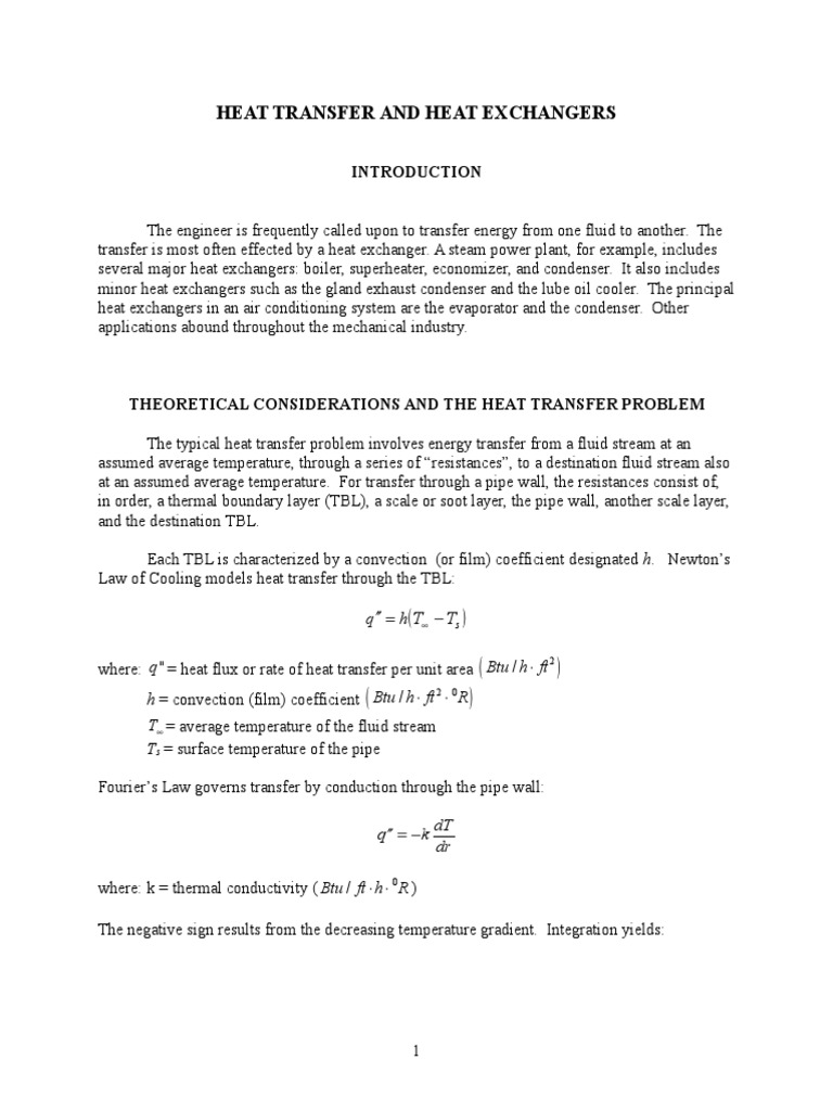 Heat Transfer and Heat - Exchangers | PDF | Heat Transfer | Heat Exchanger