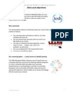 IOSH Managing Safely E-Learning Course: Aims and Objectives