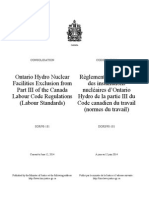 SOR-98-181 Ontario Hydro Nuclear Facilities Exclusion From Part III of The Canada Labour Code Regulations PDF