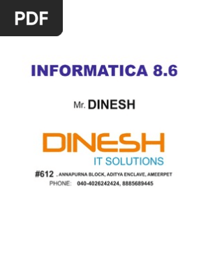 Informatica 8 6 Data Warehouse Information Retrieval