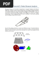 Tutorial 5 - FEA in SolidWorks