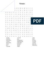 viruses word search puzzle