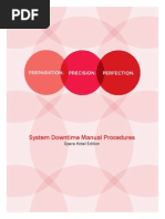 System Downtime Manual Prochedures 011110 PDF