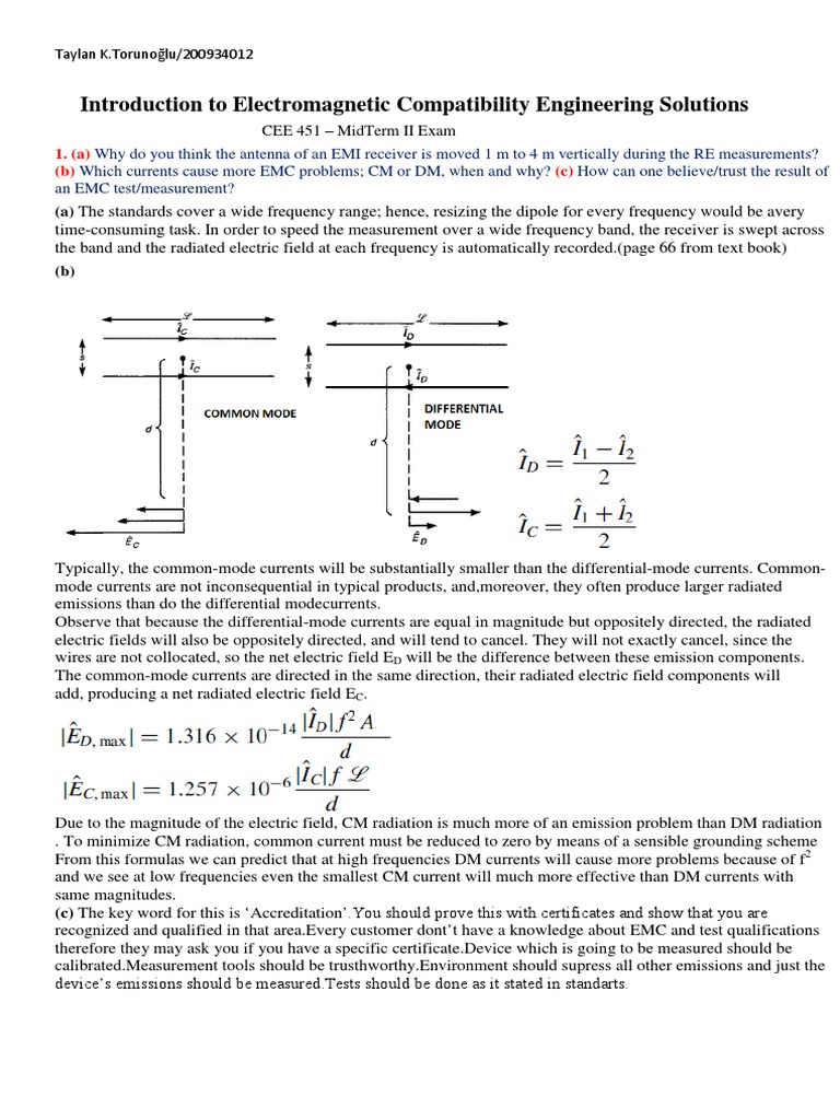 Introduction To Electromagnetic Compatibility Engineering | PDF ...