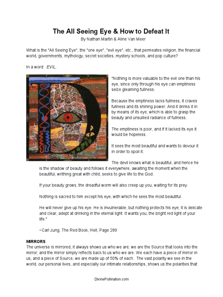 Defeating the All Seeing Eye of Evil | PDF | Mirror | Evil