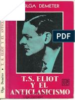 T.S. Eliot y El Anticlasicismo, by O. Demeter