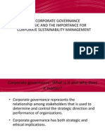 CSM Corporate Governance