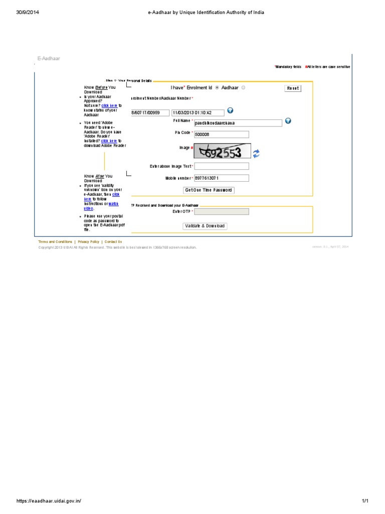 Download Your E-Aadhaar PDF Guide | PDF | Software | Computing