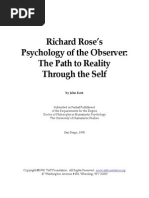Richard Rose's Psychology of The Observer: The Path To Reality ...