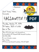 3D Halloween Flier