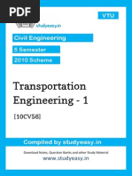 Download Civil v Transportation Engineering Unit 12345678 by cool101 SN241812157 doc pdf