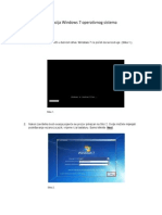 Instalacija Windows 7 Operativnog Sistema