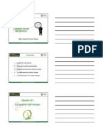 1 Sesion 01 - La Gestion Del Tiempo PDF