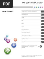 Aficio MP 2001 User Guide