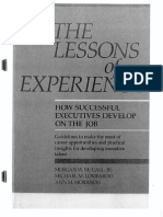 The Lesson of Experience PDF