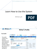 Learn How To Use The System: Writers - PH