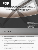 Download PPT on partial replacement of sand and aggregate by mohammedzeeshan SN241819764 doc pdf