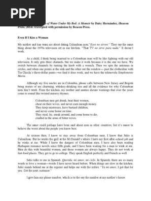 Excerpted From A Cup Of Water Under My Bed A Memoir By Daisy Hernandez Beacon Press 14 Excerpted With Permission By Beacon Press Pdf Human Sexuality