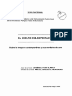 Font, El Declive Del Espectador (Tesis) PDF