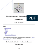 The Ancient Greek Esoteric Doctrine of the Elements