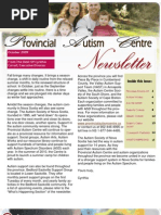 Download Provincial Autism Centre Newsletter - Fall 2009 by Michelle Morgan-Coole MMC Legal Services SN24182634 doc pdf