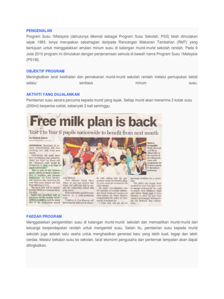 RMT Dan Susu | PDF
