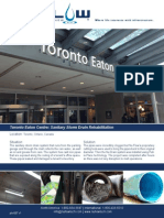 Toronto Eaton Centre Sanitary Storm Drain