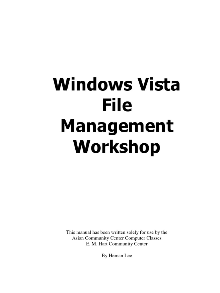 Windows File Management Lesson 1 Windows Explorer PDF Icon