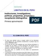 Cambio Climatico en El Perú