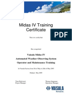 Training Certificate