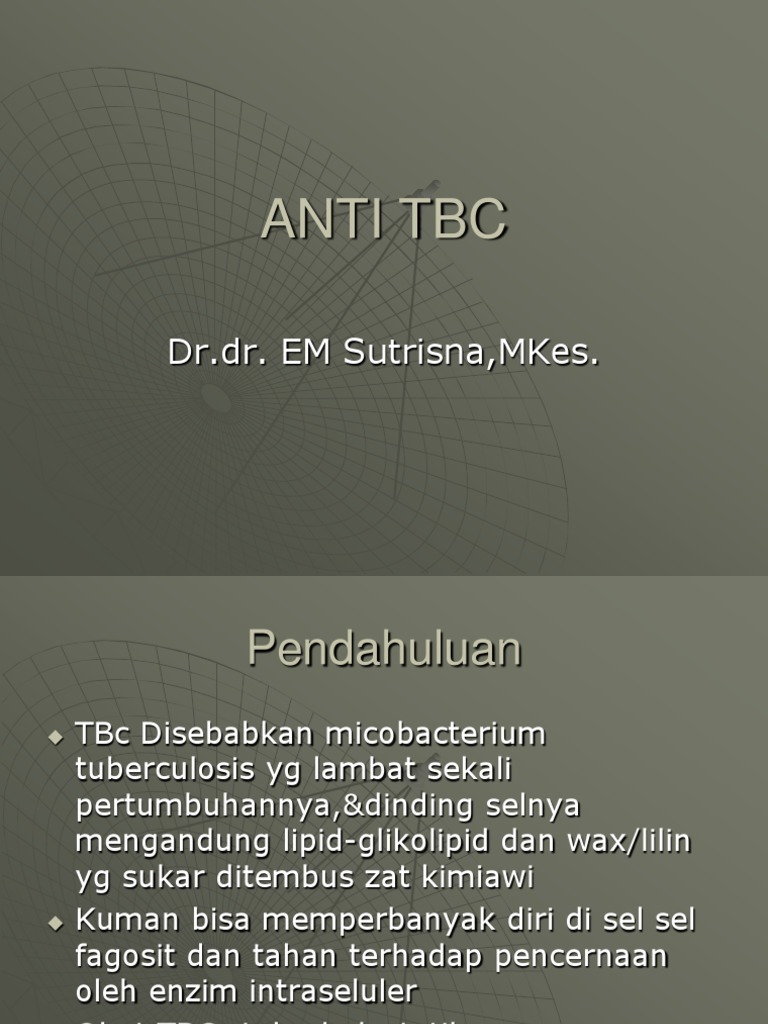 Obat dan Terapi TBC: Panduan Lengkap | PDF | Pengembangan Diri