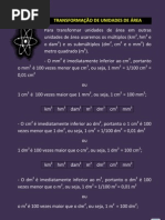 Transformação de unidades de área