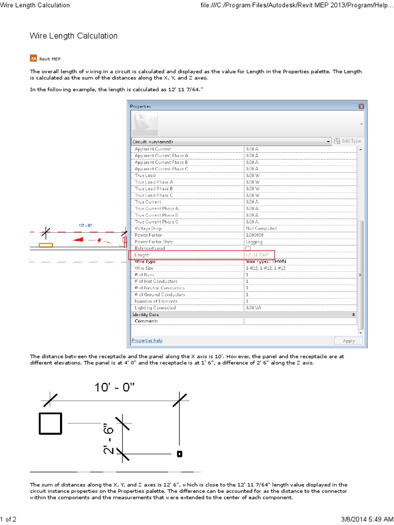 Wire Length Calculation PDF