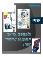 Instrumentación industrial: Control de presión y temperatura