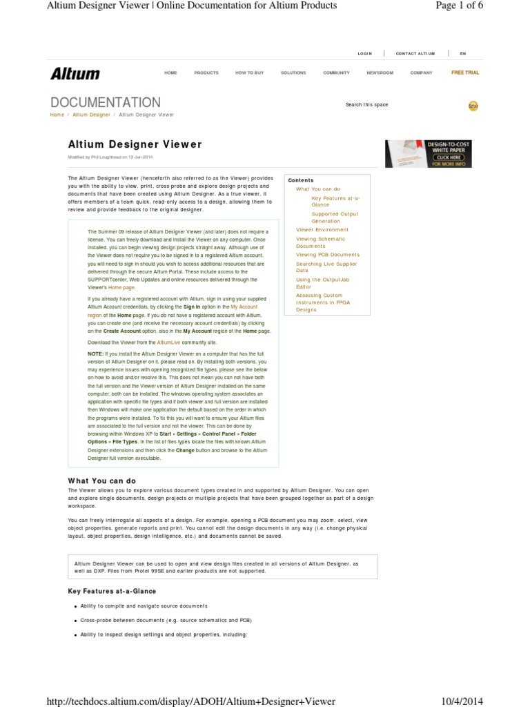 Altium Designer Viewer Overview | PDF | Microsoft Windows | Tab (Gui)