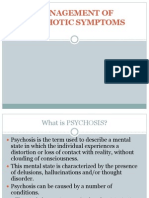 Management of Psychotic Symptoms