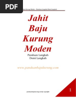 Part 1 Ebook Kurung Moden Melukis Pola Badan Dan Lengan