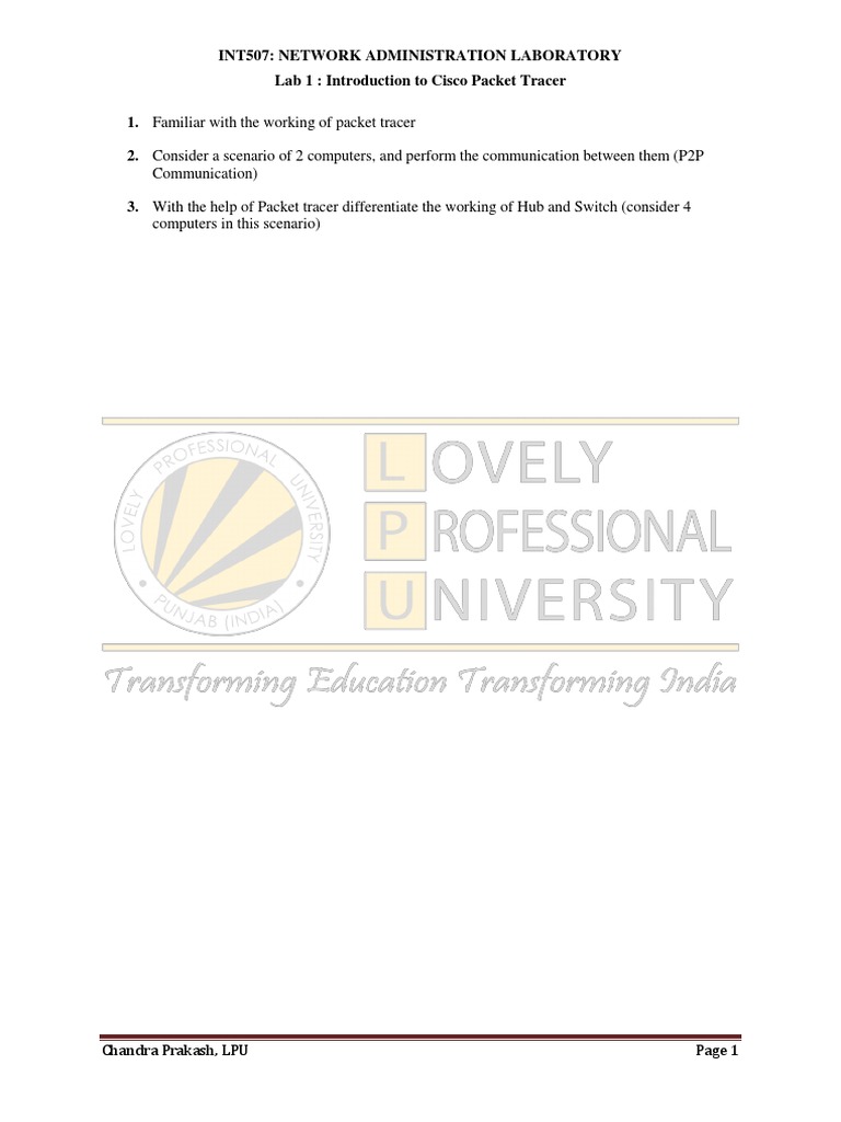 Network Administration Lab Manual | PDF | Computer Network ...