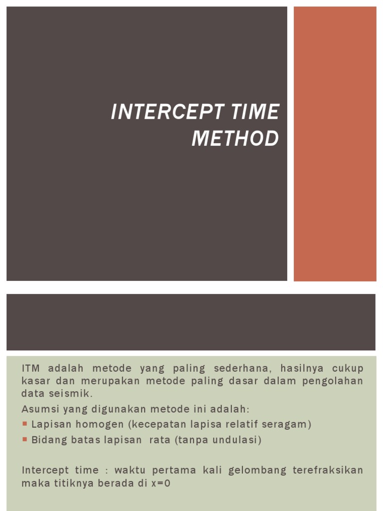 Intercept Time Method | PDF