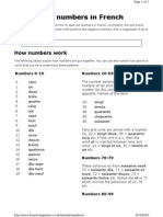 Numbers in French From 1 To 1000