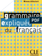 CLE Grammaire Expliquee Du Francais
