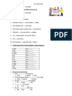 Complete The Sentences With Is, Am or Are. 2p: Person Singular - Present Simple 2p