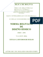 Norma de Sismo en Bolivia Titulo G PDF