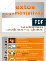 Características Lingüísticas y Estilísticas Textos Argumentativos