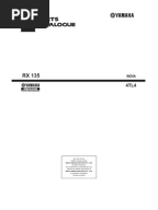 Yamaha Rx135 Rx 135 Illustrated Parts List Diagram Manual