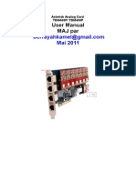 User Manual MAJ Par: Asterisk Analog Card TDM400P/ TDM400P