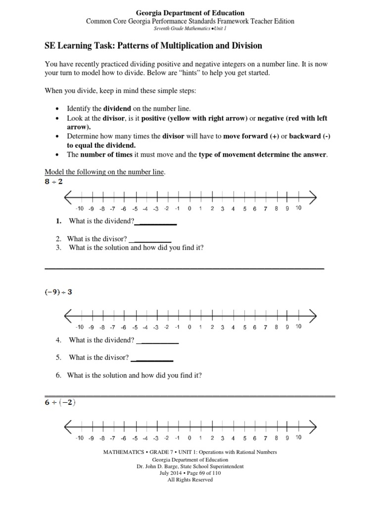 patterns of multiplication and division division mathematics