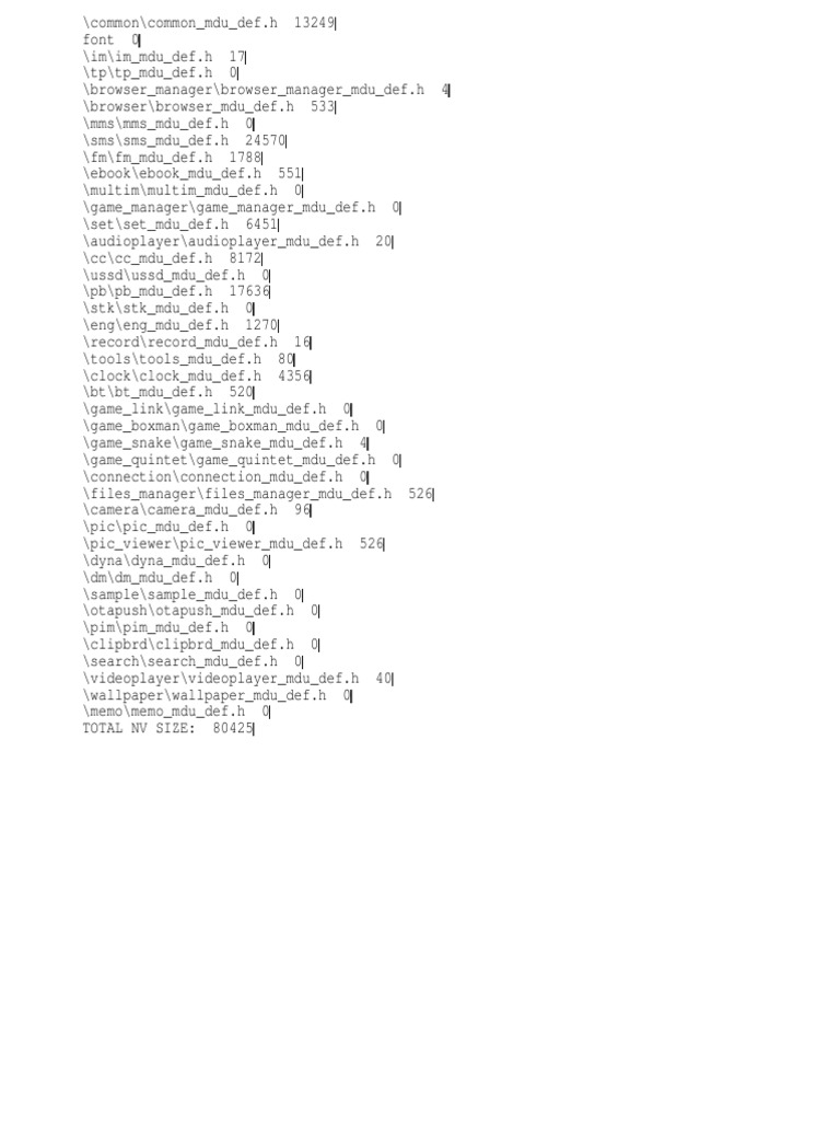 NV Info Overview and File Summary | PDF