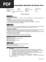 PC - Plano de curso. Direito Trabalho II.doc